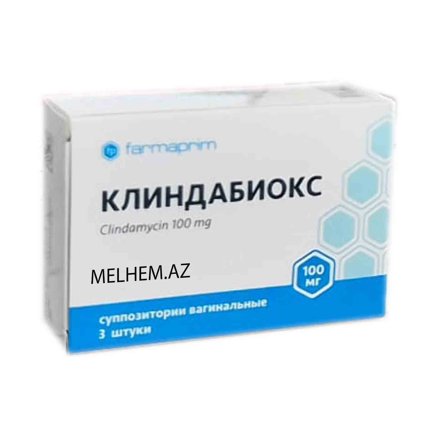 KLİNDABİOKS 100 MQ N3 (SUPPAZİTORİYA)