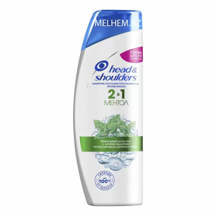 H&S Şampun Nanə Fərahlığı 2si 1də 400ml