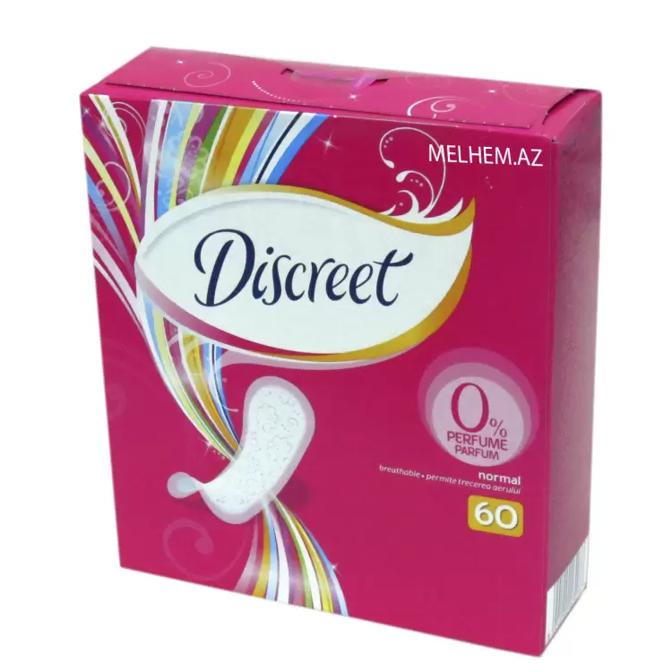 DİSCREET GİGİYENİK GÜNDƏLİK QADIN BEZİ 60 ƏDƏD