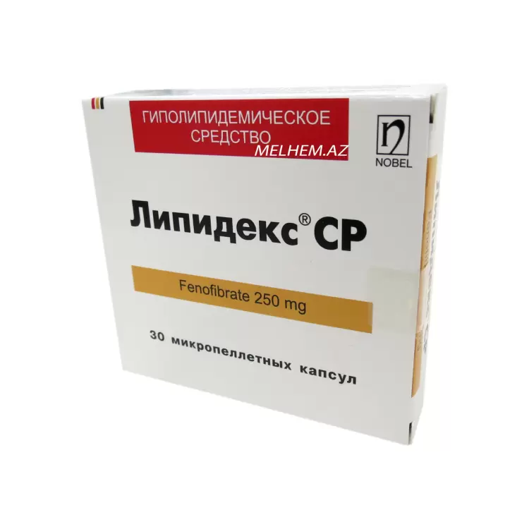 LİPİDEKS SR 250 MQ N30 (KAPSUL)