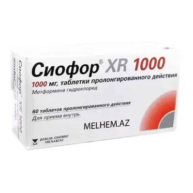 SİOFOR XR 1000 MQ N60 (TABLET)