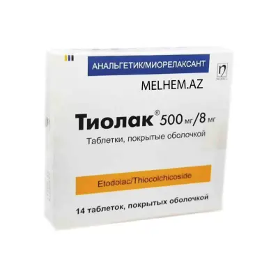TİYOLAK 500 MQ/ 8 MQ N14 ( TABLET)