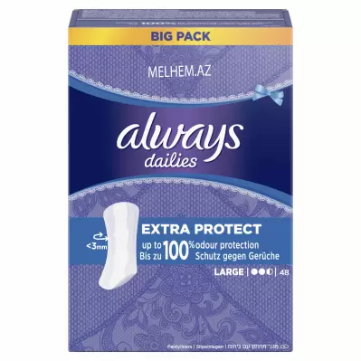 ALWAYS LİNERS GİGİYENİK QADIN BEZİ UZUN 48 ƏDƏD