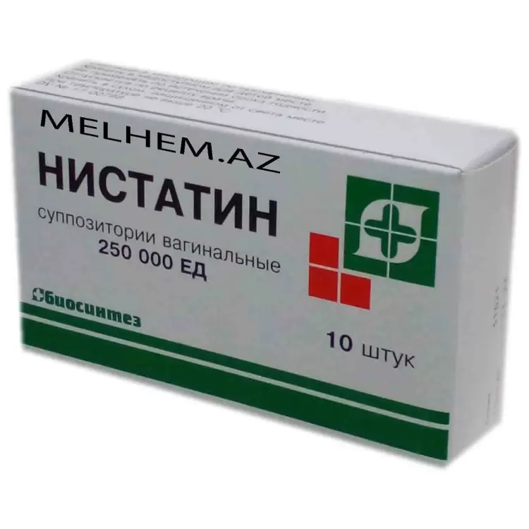 NISTATIN VAGINAL 250 000 MQ N10 (ŞAM)