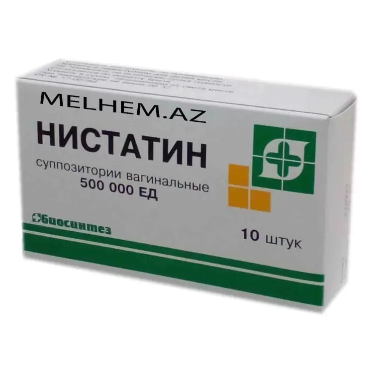 NISTATIN VAGINAL 500 000 MQ N10 (ŞAM)