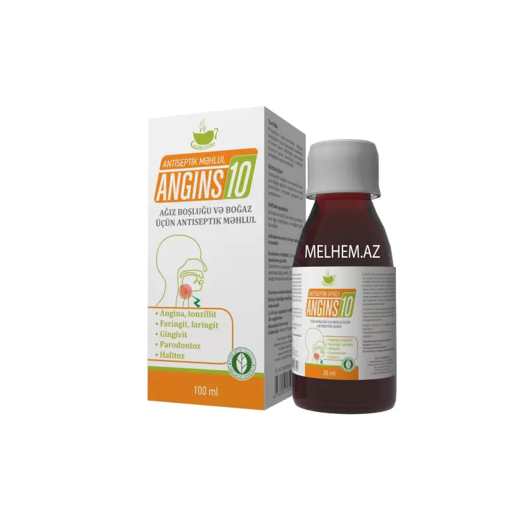 ANGİNS10 100ML (QARQARA ÜÇÜN MƏHLUL)