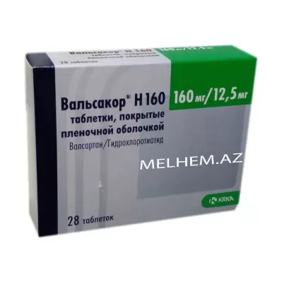 VALSAKOR H 160 MQ/12,5 MQ N28 (TABLET)